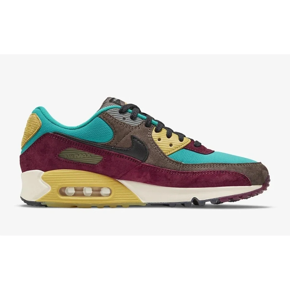 Mens Size 10 Nike Air Max 90 NRG Ridgerock Turbo Green Gold Shoes DC6083 200 NEW